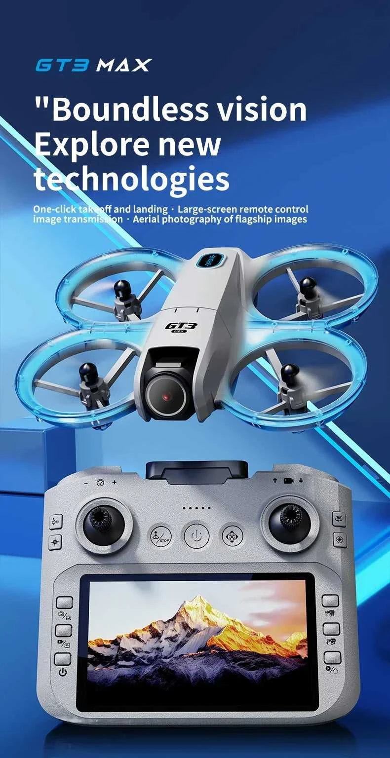 Lenovo GT3 Drone 4.3" Screen Large Screen Aerial Photography, Optical Flow Positioning Brushless Intelligent Obstacle Avoidance. The jack market .AU The jack market .AU Drones $ 113 14:29#GT3-Gery-4K