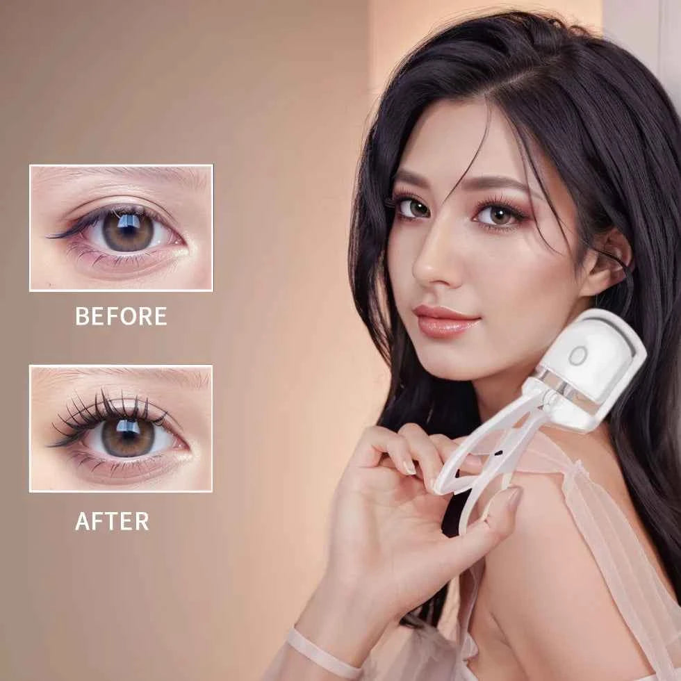 GlamGlow Electric Eyelash Curler - Heated Technology for Effortless, Long-Lasting Curls