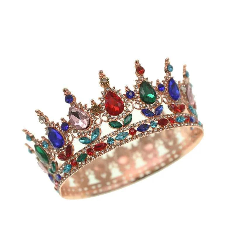 Wholesale Gold Crystal Headdress Prom Pageant Full Round Circle King Crowns For Cake Decoration The jack market .AU The jack market .AU Jewellery & Chains $ 65 200001033:200025551#C21;351:200001569