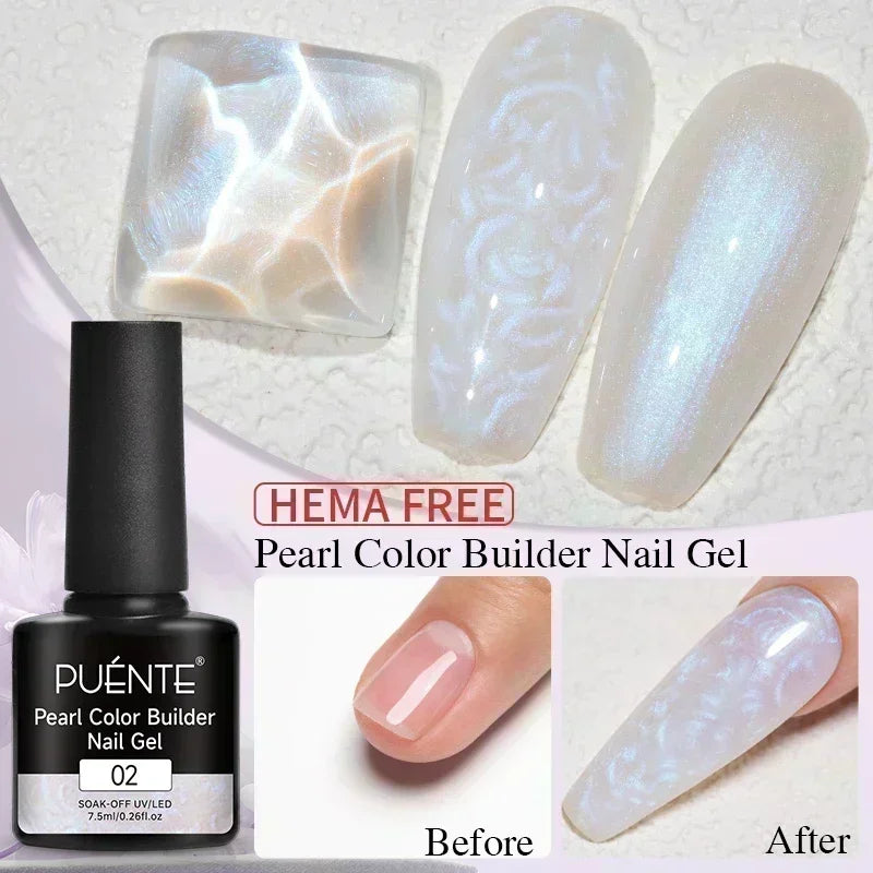PUENTE Cat Eye Magnetic Gel Nail Polish - Vibrant Starry Galaxy Effect, Soak Off UV, 7.5ML