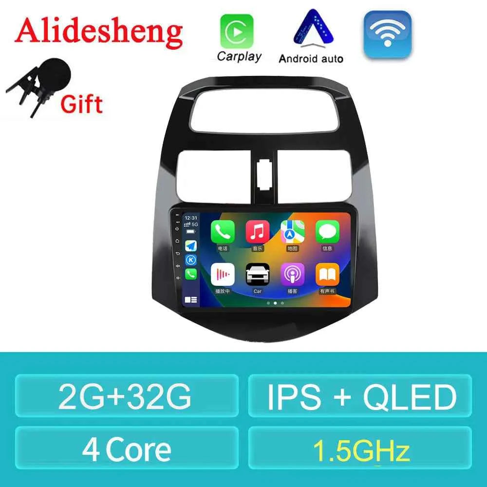For Chevrolet Spark Beat Matiz Creative Android 12 Car Radio Audio video multimedia Player GPS Navigation 8G + 256G Carplay Auto