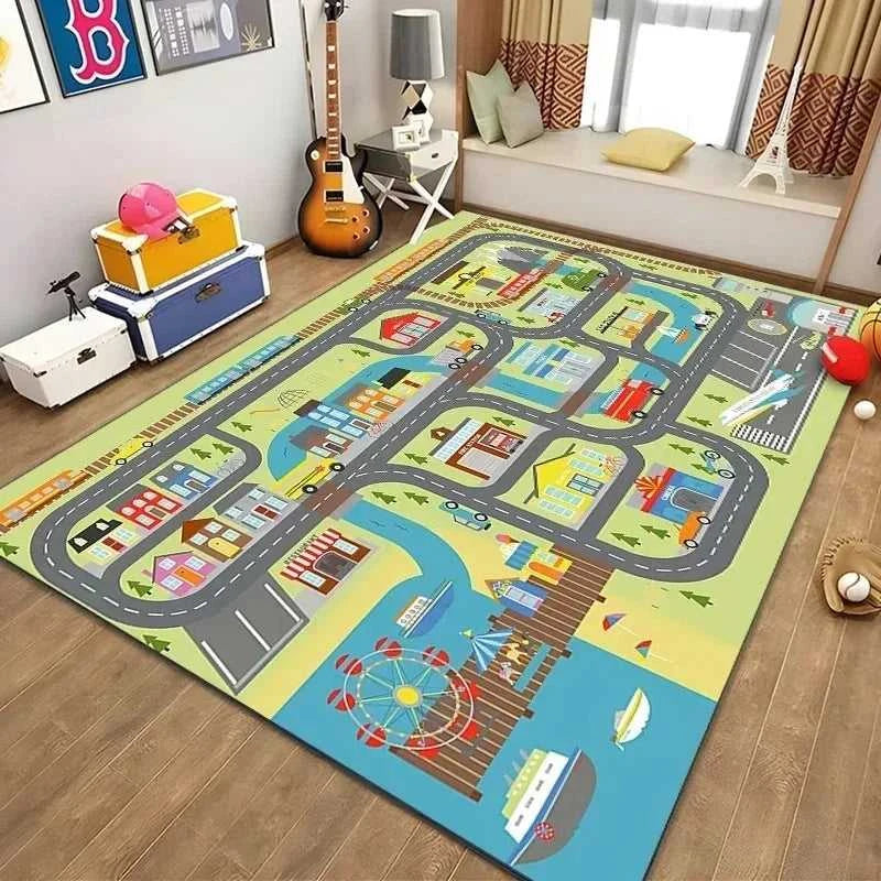Traffic Road Pattern Mat Kids Play Rug Educational Toy Children's Room Floor Mat Home Decoration Colorful Vehicle Design Carpet The jack market .AU The jack market .AU Home $ 56 14:496#5;5:458380415#120x160cm