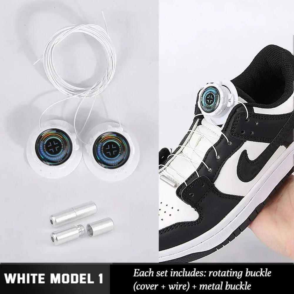 1pair Metal Wire Swivel Automatic Buckle Rope Sneaker ShoeLaces for Kids/Adult No Tie Shoe Laces Quick Lock Shoestrings Sneakers The jack market .AU The jack market .AU Step Up Your Style: Trendy Shoes for Every Occasion! $ 49 14:193#Black A Set