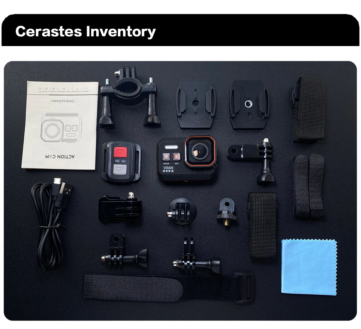 Action Camera 4K60FPS WiFi Anti-shake Action Camera With Remote Control Screen Waterproof Sport Camera drive recorder