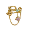 F.I.N.S 1PC Trend S925 Sterling Silver Clip Earrings without Ear Hole Layered Bead Ball Square Zircon Chain Pendants Earcuff The jack market .AU The jack market .AU Jewellery & Chains $ 108 200001034:5740#1PC Gold E5224