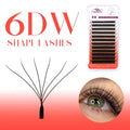 FADVAN W Shape 5D Cluster Lashes - 10Pcs Soft Natural Eyelash Extensions, 0.07mm, Perfect for Professionals