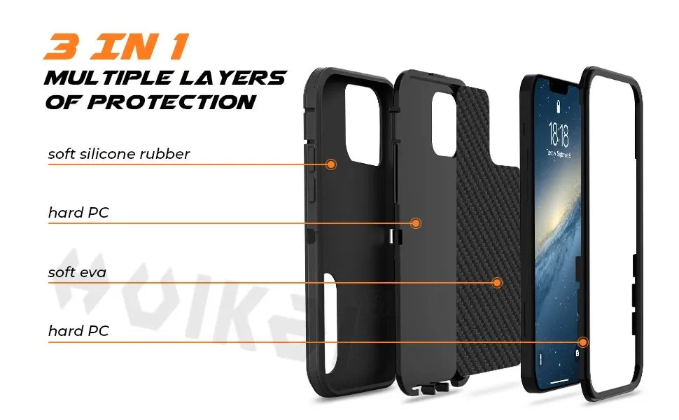 Ultimate Protection Silicone Case for iPhone 17 Pro Max | Heavy-Duty Shock Absorption, Full Body Defense
