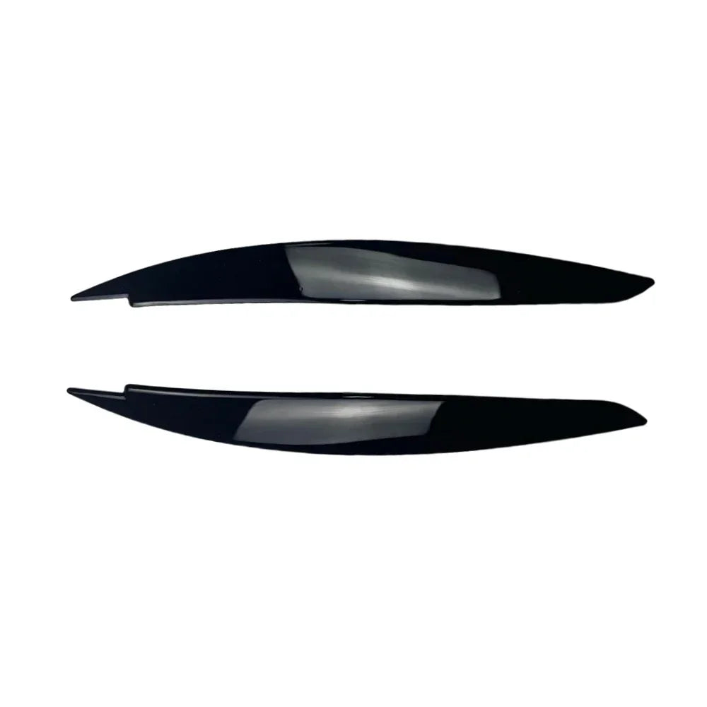 2pcs Car Headlight Eye Lid Covers Black Trim ABS Carbon Fiber Eye-catching For BMW 1 Series E87 E88 E81 E82 Eyelids Brows