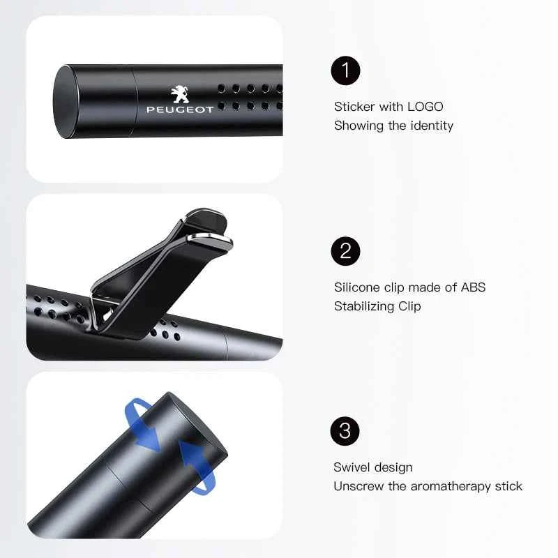 Car Air Outlet Perfume Clip Fragrances Diffuser Accessories For Peugeot 206 307 308 3008 207 208 407 408 508 2008 5008 301 106