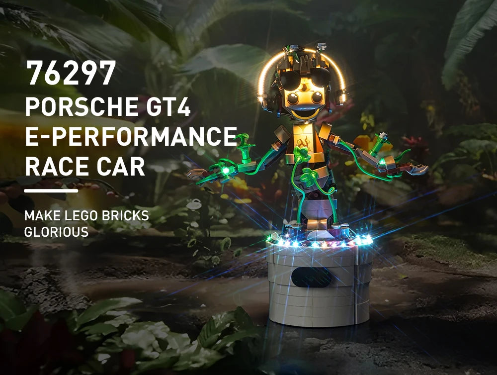 Brick Bling LED Light 76297 Set Suitable for Dancing Groot Building Blocks Gift (Lighting Accessories Only)