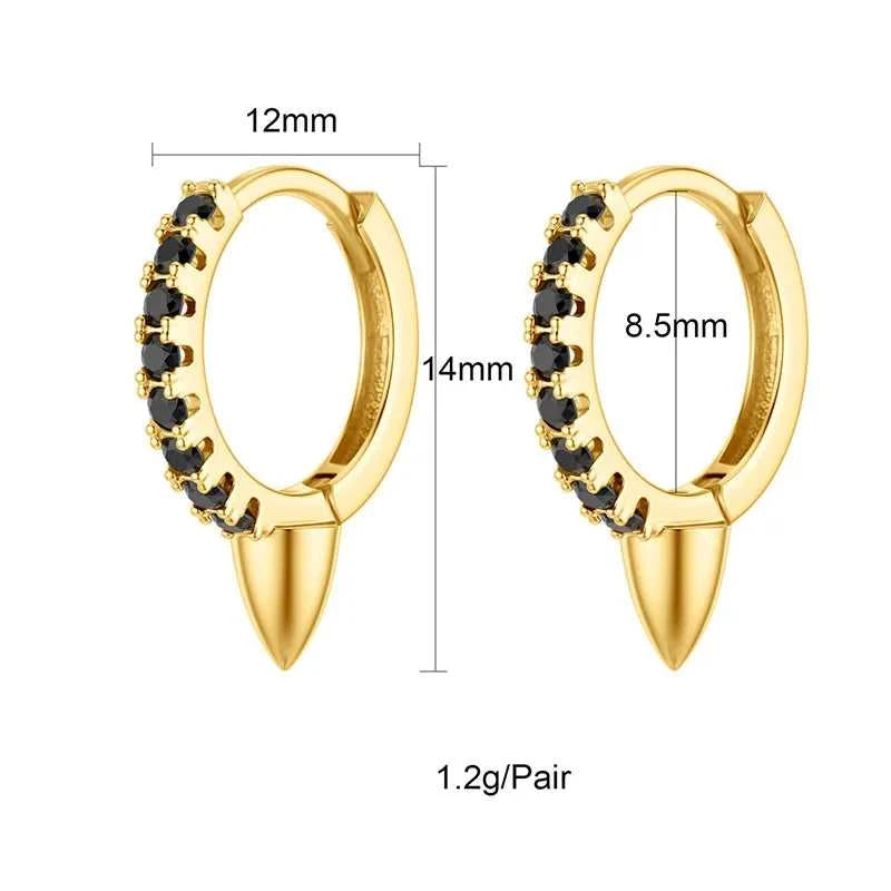TIANDE Black Zircon Hoop Drop Earrings for Women Gold Plated Piercing Women's Dangle Earrings Set 2022 Fashion Jewelry Wholesale The jack market .AU The jack market .AU Jewellery & Chains $ 48 200001034:200025551#JQH0068-SS-5