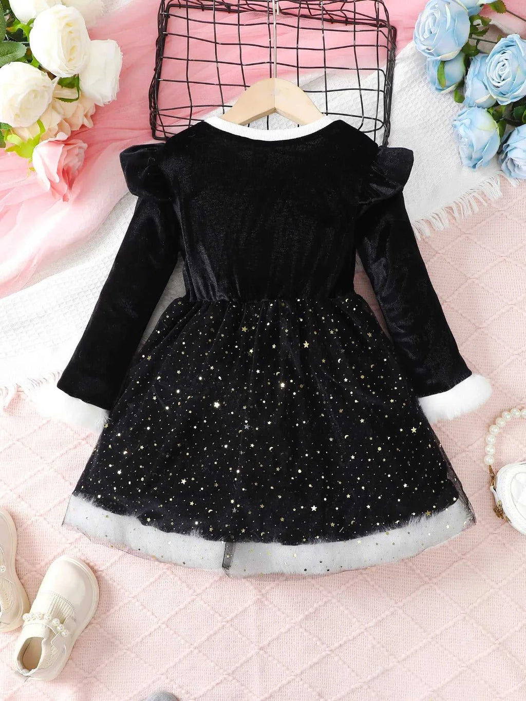 Christmas Dress for Kids Girls 4-7 Years Star Print Long Sleeves Dresses New Year Party Clothing Winter Daily Casual Wear 4Color The jack market .AU The jack market .AU Mum & Kids: Essential Products for Every Family $ 31 14:1254#SHM332-1;200000463:200004187#4Y