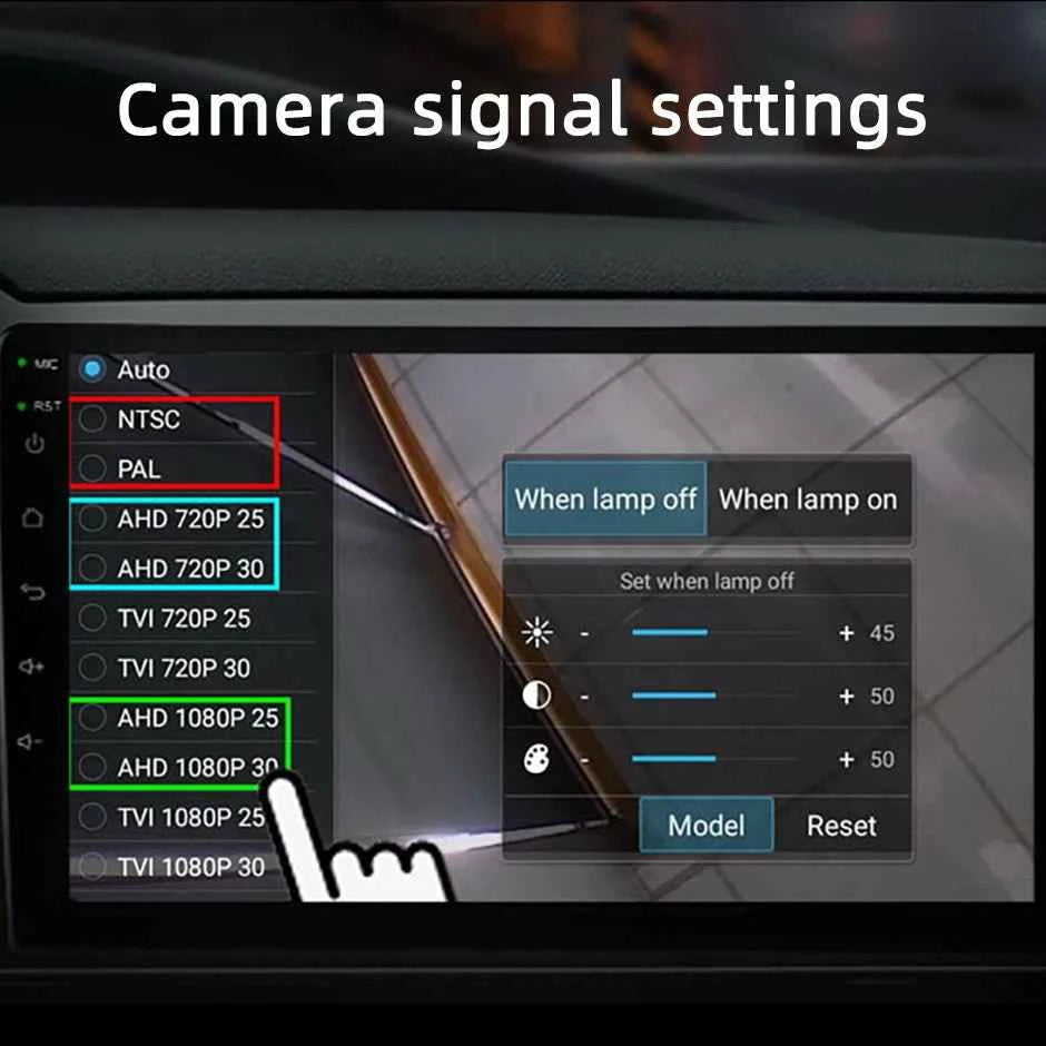 4 PIN Parking AHD 1080P  Backup Camera Car Rear View Reverse Image for Truck Vehicle Bus Van Lorry RV Monitor Heavy Duty Van