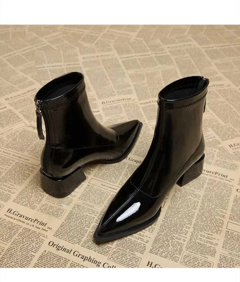 Women Ankle High Heels Chelsea Boots Pointed Toe Shoes Designer Pumps Winter 2025 New Brand Shoes Women Motorcycle Boots The jack market .AU The jack market .AU Step Up Your Style: Trendy Shoes for Every Occasion! $ 81 14:200006158;200000124:200000337