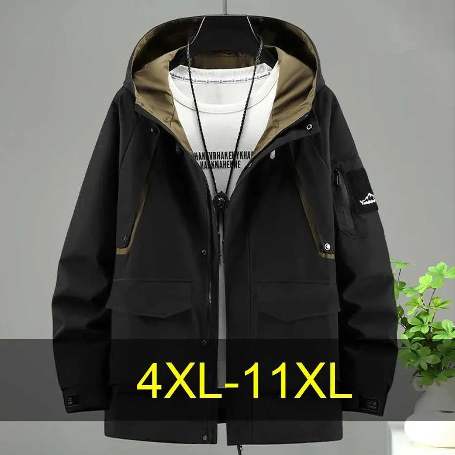 Waterproof Windbreaker Jacket Men 10XL 11XL Plus Size Coat Jacket Male Fashion Casual Cargo Jackets Big Size 11XL The jack market .AU The jack market .AU Men Fashion $ 72 14:200004889#green;5:200661036#8XL(124 - 132KG)