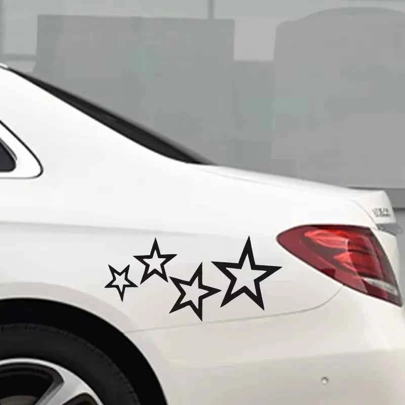 LYKX Stars Car Sticker Vinyl Car Decal Waterproof Stickers on Car Truck Bumper Rear Window No Background