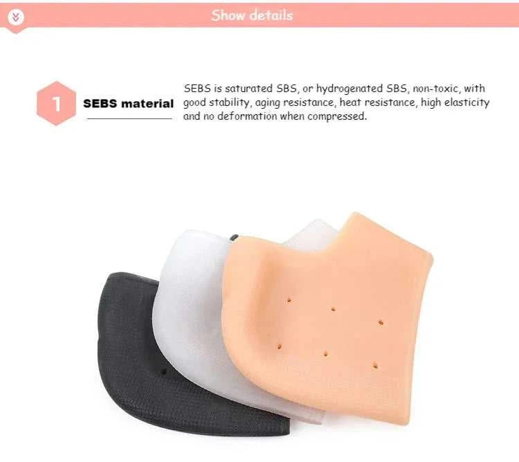 Gel Silicone Skin-Softening Silicone Heel Protectors Heel Cups Spurs Cracked Heel Sleeve Socks Feet Care Skin Repair Cushion New The jack market .AU The jack market .AU Step Up Your Style: Trendy Shoes for Every Occasion! $ 49 14:350853#No holes-Blue