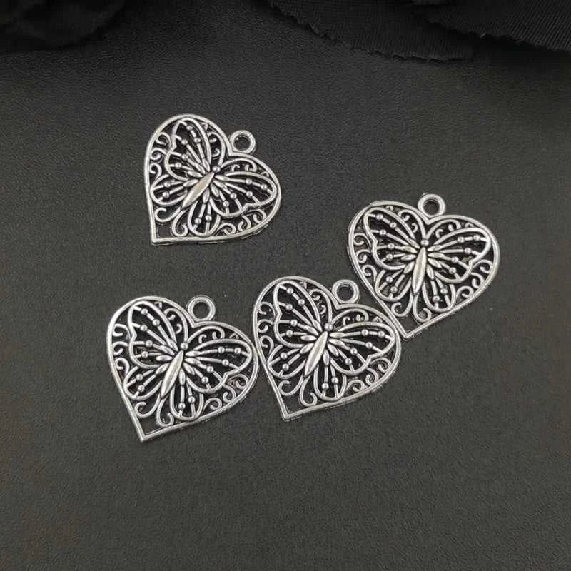 20pcs Charms Heart Butterfly 22x20mm Tibetan Silver Color Pendants Antique Jewelry Making DIY Handmade Craft The jack market .AU The jack market .AU Jewellery & Chains $ 53 200001033:504#1-yinse