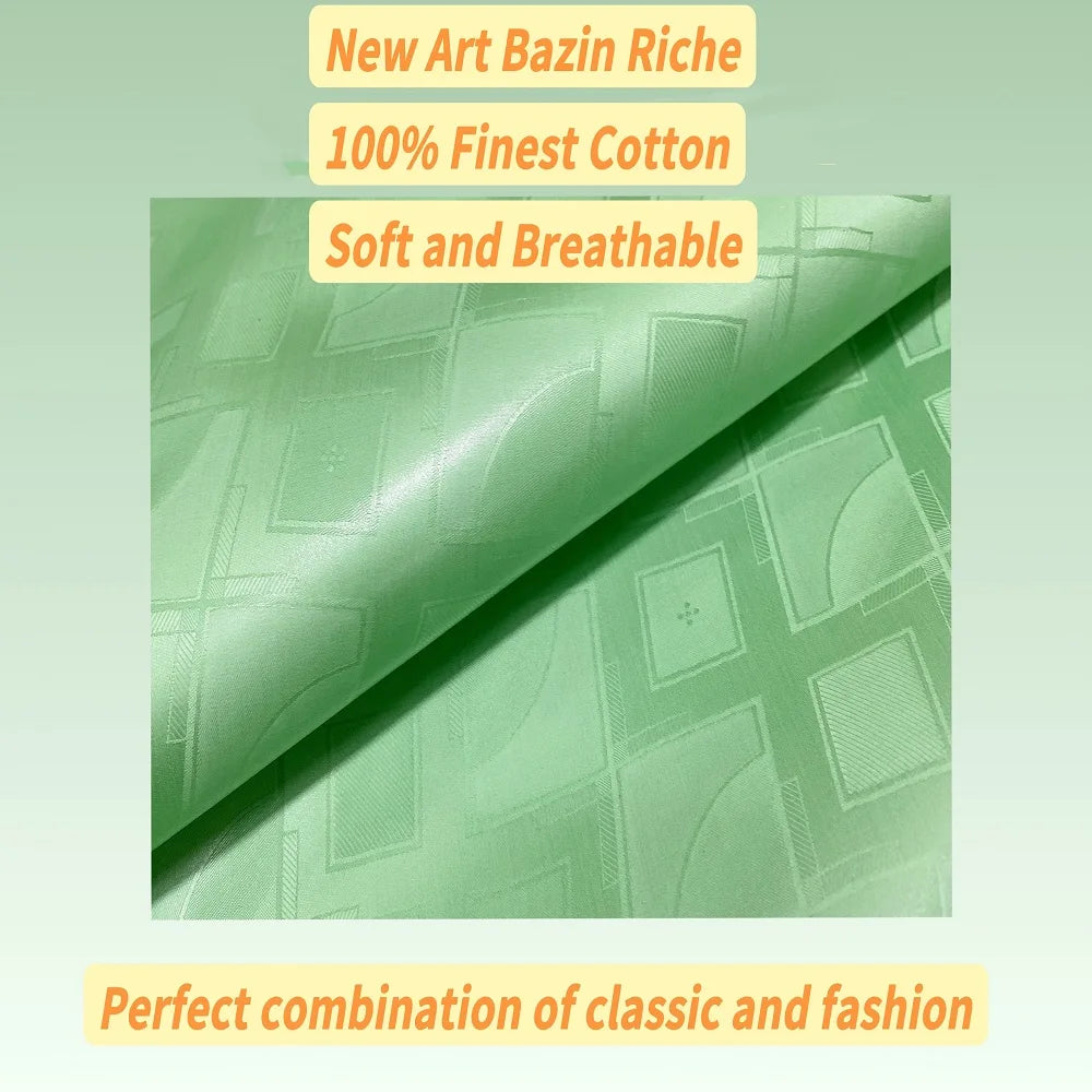 Feitex Original Bazin Riche Austria Quality Fabric Germany Cotton Jacquard Shadda Soft Guinea Brocade for Lace Dress