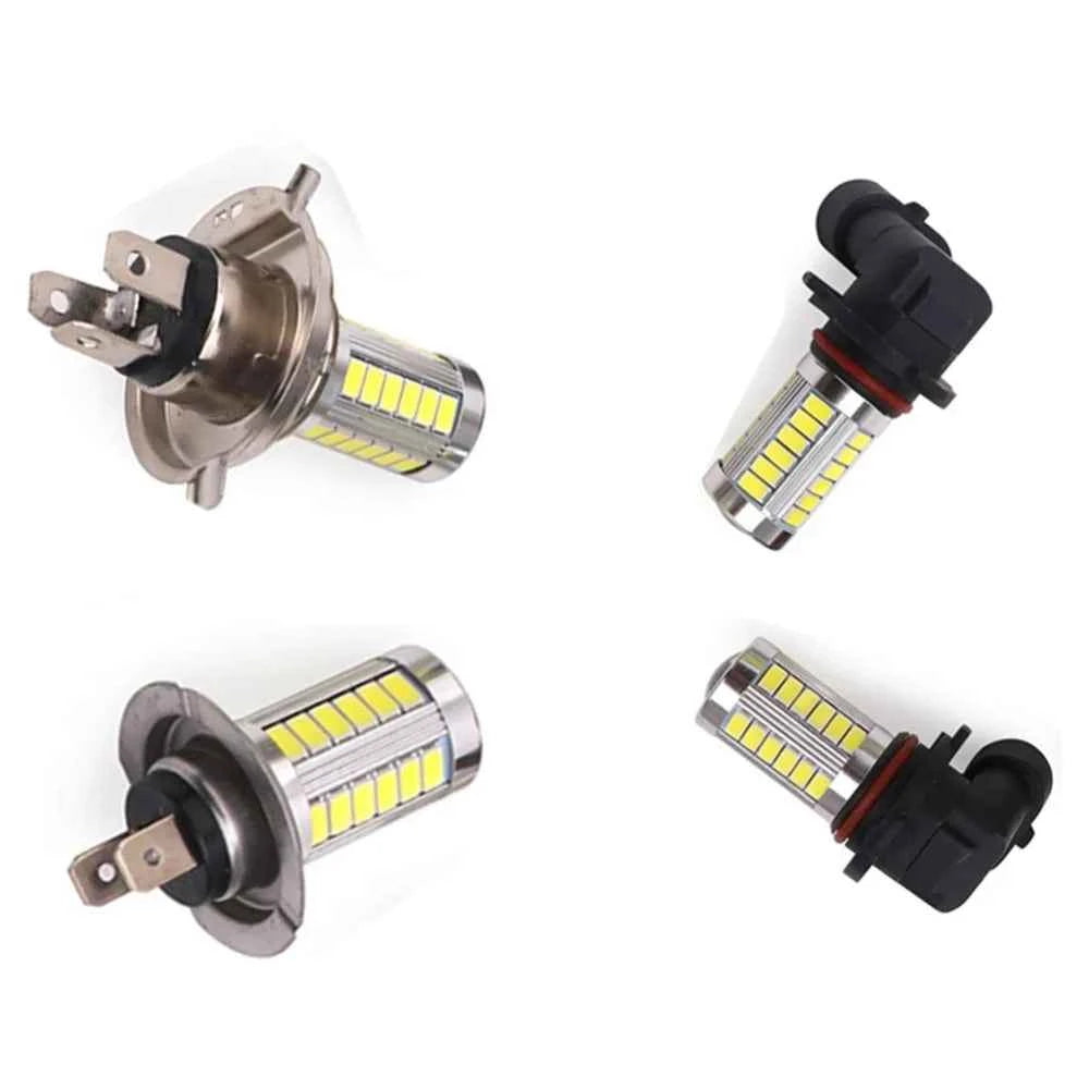 H4/H7/9005/9006 33SMD 800LM COB LED Low Consumption High Power Car Canbus Headlight Bulb Running Light White Motorcycle Fog Lamp