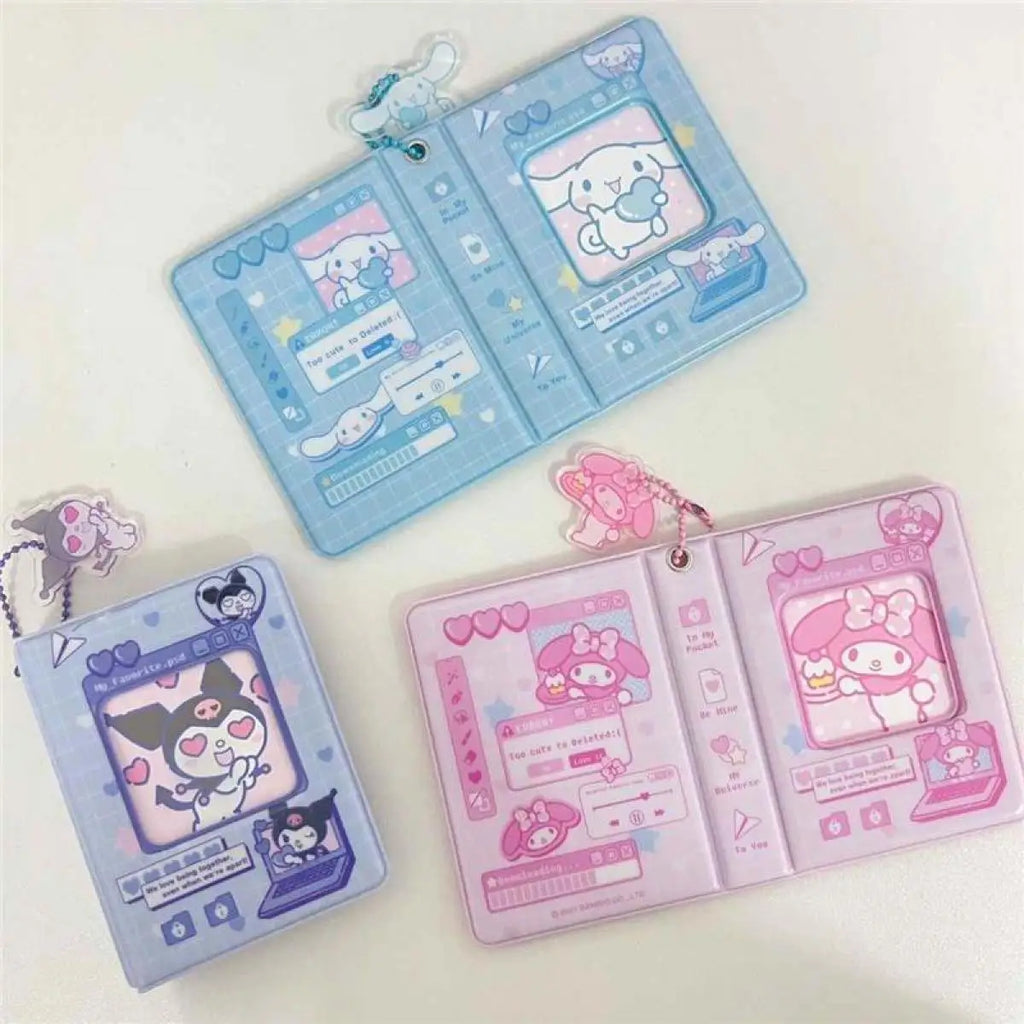 Hello Kitty Refillable Photo Album Cute Cartoon Design for Kpop Star Cards Collection Kawaii Memory Book with PVC Sleeves Gift
