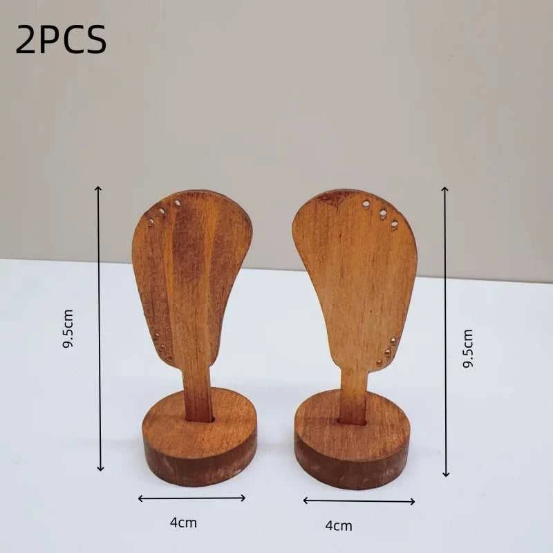 2Pcs Jewelry Display Rack Ears Shape Stand Show Charms Universal Professional Showcase Boutique Set Earrings Shelf The jack market .AU The jack market .AU Jewellery & Chains $ 47 14:29#2pcs log wood
