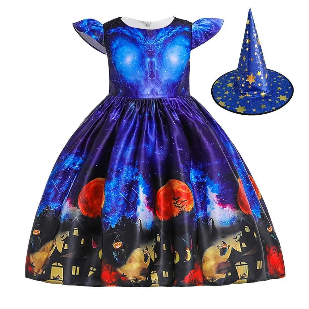 Girls Dress Halloween Costume For Kids Girl Party Dresses Children Girls Pumpkin Lace Witch Printed Cosplay Princess Dress The jack market .AU The jack market .AU Mum & Kids: Essential Products for Every Family $ 44 14:350852#black;200000463:200004187#100 (2T)