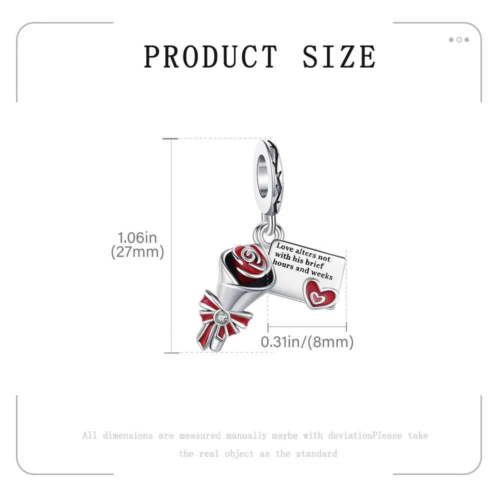 2025 Hot New Original Flower Pendant 925 Sterling Silver Rose charm Fit bracelet diy For Women Elegant bead Daily Wear Fine gift The jack market .AU The jack market .AU Jewellery & Chains $ 50 200000226:200013901#NBB0022-18