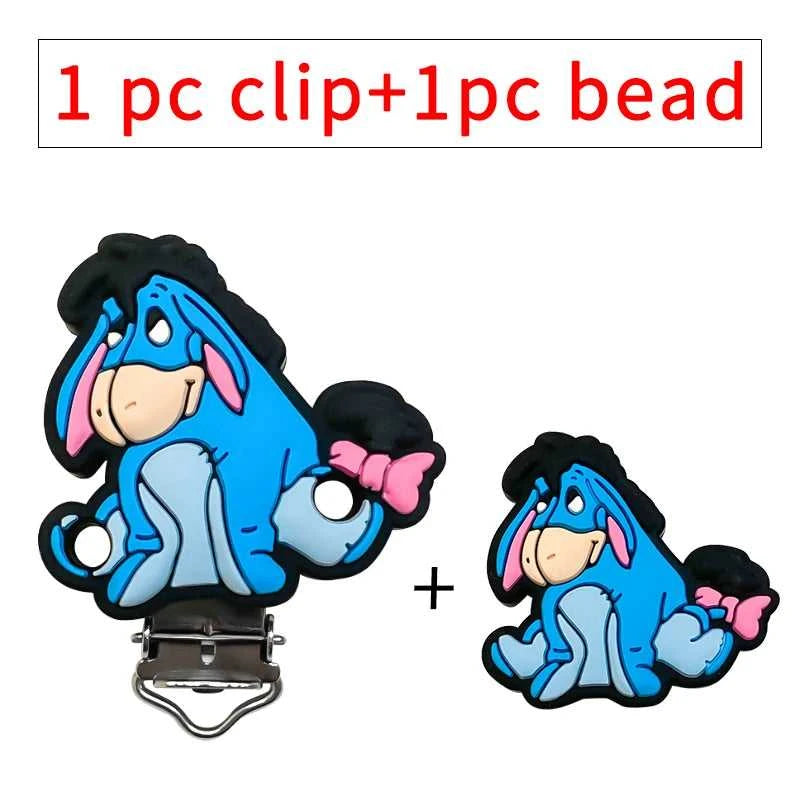 2pcs set Silicone Cartoon Eeyore Monica Beads Baby Silicone DIY Nursing Necklace Pacifier Clips Jewelry Accessories The jack market .AU The jack market .AU Mum & Kids: Essential Products for Every Family $ 23 14:200006154#1 set