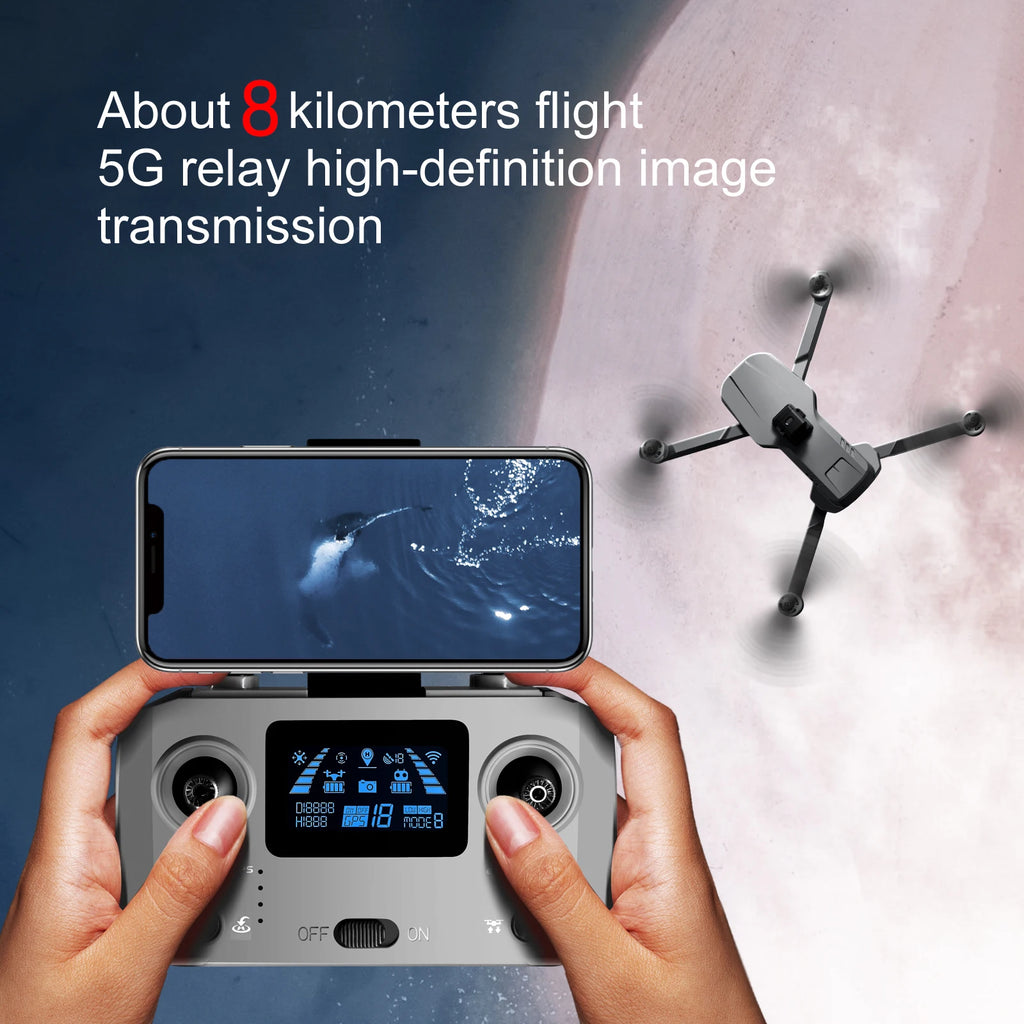 2024 NewS155 Drone With 8K Camera A22 360° Laser Obstacle Avoidance 5G Digital Image Transmission PTZ Anti-Shake EIS Camera FPV