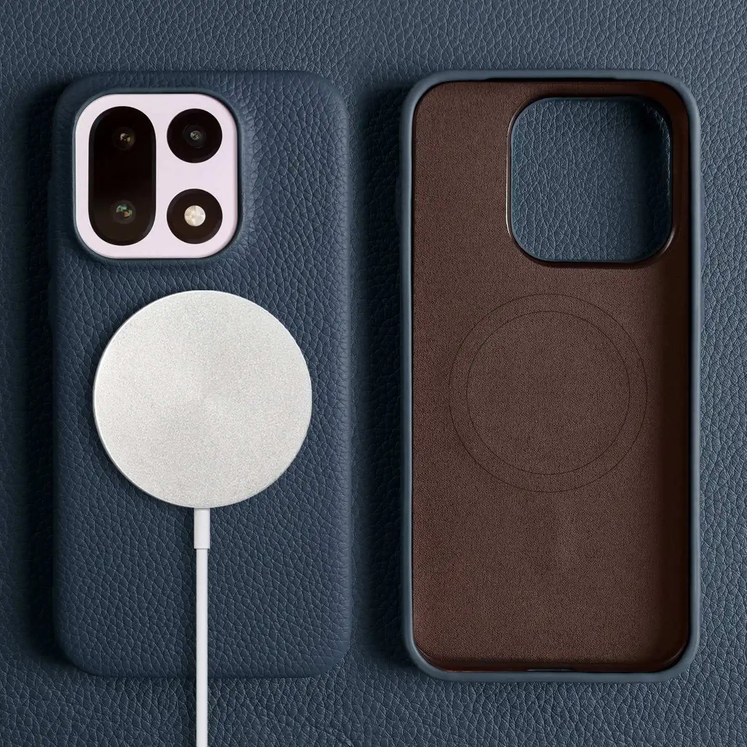 For Oneplus 15 Case 13R 12 10R 8Pro 7T 9R 7TPro Case Luxury Genuine Leather Cases For Magsafe Oneplus Phone Cover Magnetic Coque