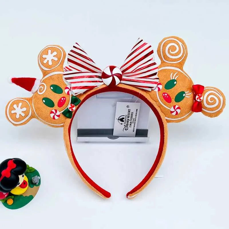 Disney Winter Christmas Headband Cartoon Mickey Pluto PU Leather Ear For Adults Bow Headband Minnie Park Accessories Headwear The jack market .AU The jack market .AU Mum & Kids: Essential Products for Every Family $ 39 14:10#E