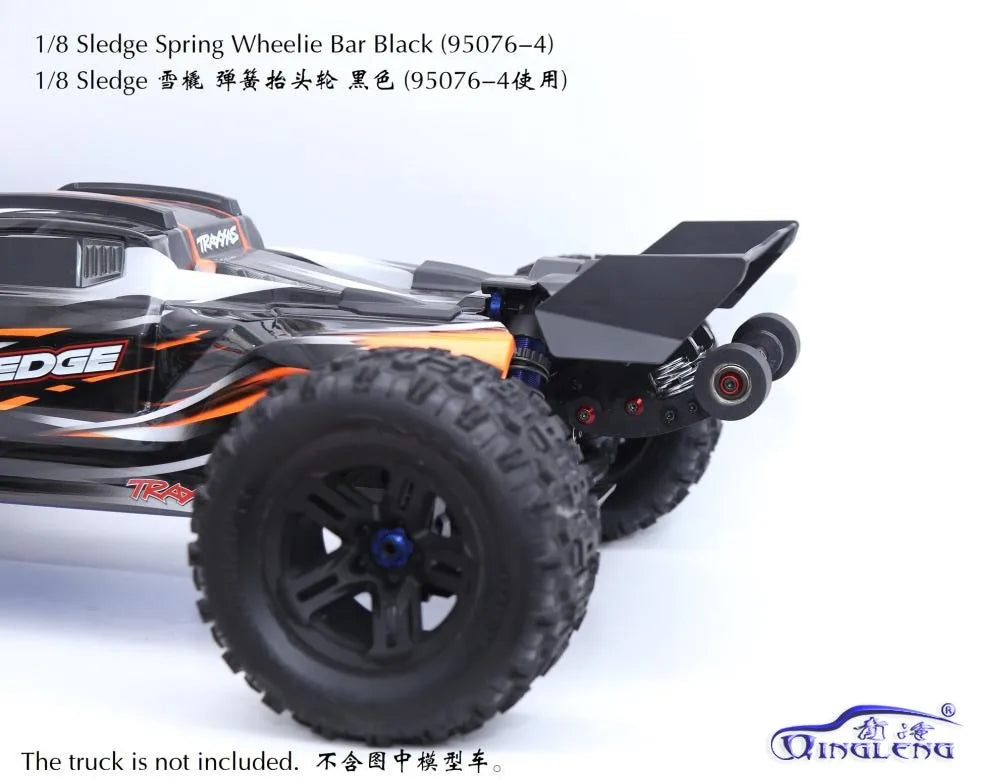 Spring Wheelie Bar For TRAXXAS 1/8 4WD SLEDGE RC CAR TRUCK-95076-4