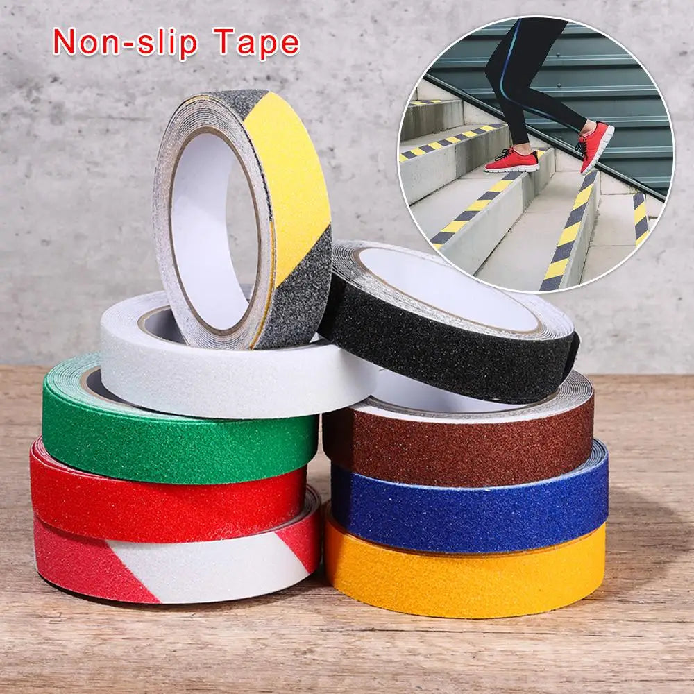 1 Roll 5M Non Slip Safety Grip Tape Anti-Slip Indoor Outdoor Stickers Strong Adhesive Safety Traction Tape for Stairs Floor
