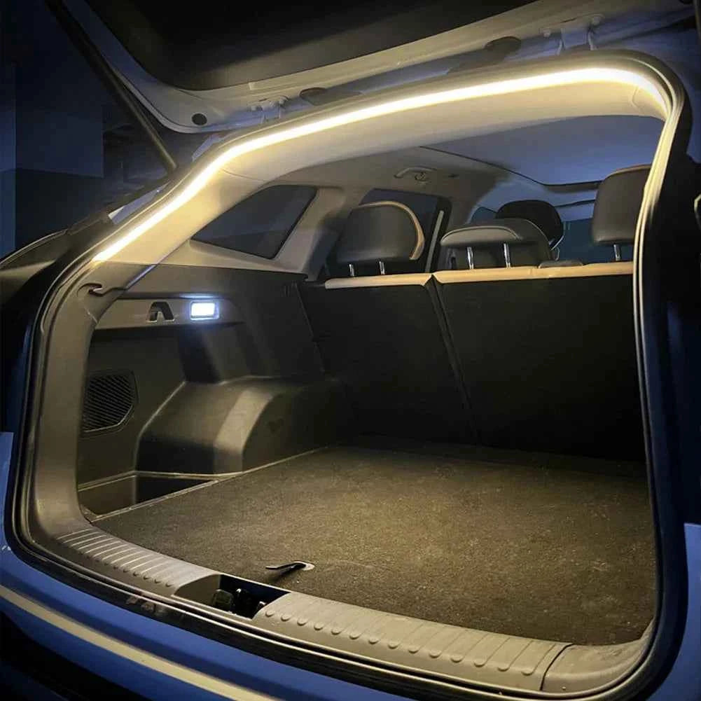 12V Car High Brightness Trunk Lighting Ambient Light Interior Decoration LED Wiring Free Automatic Sensing Tailgate Light Strip