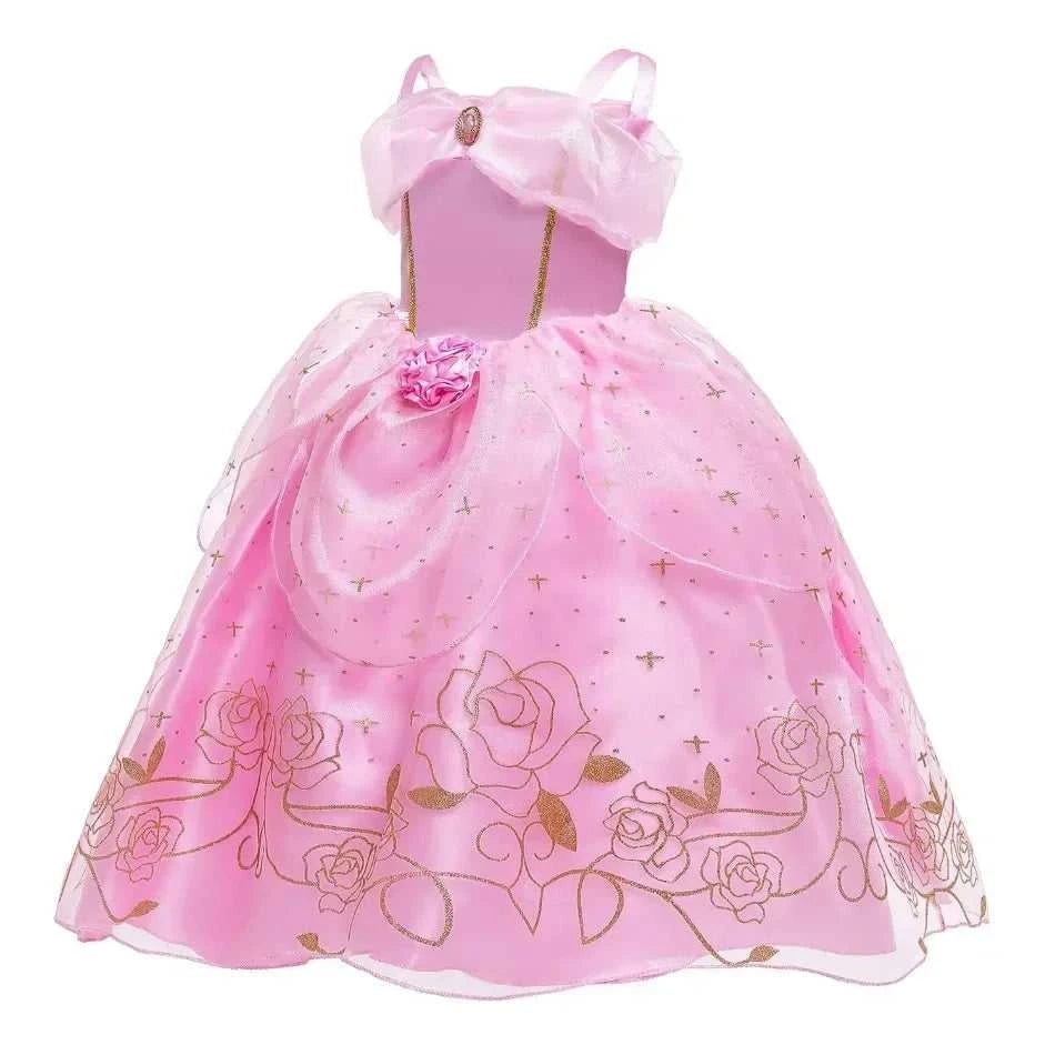 Kid Princess Pink Dress Girl Summer Fancy Party Clothes Children Sleeping Beauty Flower Dresses Christmas Carnival Costume Cloth The jack market .AU The jack market .AU Mum & Kids: Essential Products for Every Family $ 49 14:200001438#Aurora03;200000463:200661901#6-7T (Size 140)