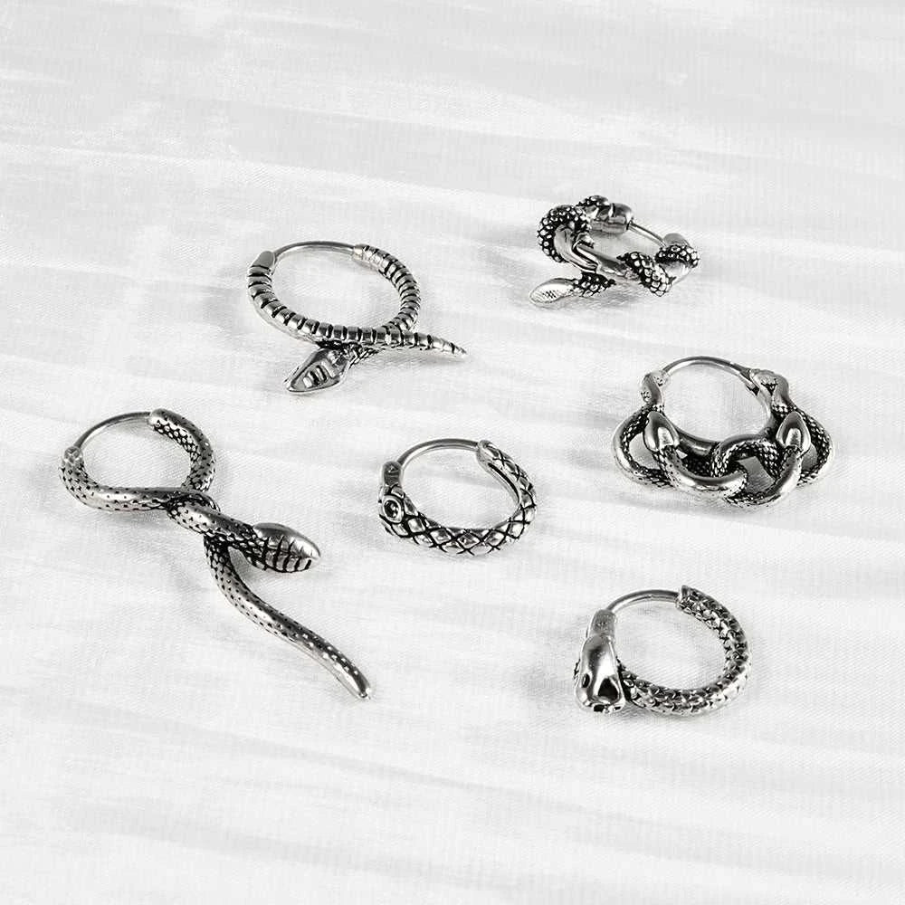 1PC Surgical Steel Retro Irregular Ear Stud Punk Style Cross Twine Snake Ear Cartilage Earrings Body Piercing Jewelry The jack market .AU The jack market .AU Jewellery & Chains $ 47 200000783:29#1PC;200001034:361187#Style 4