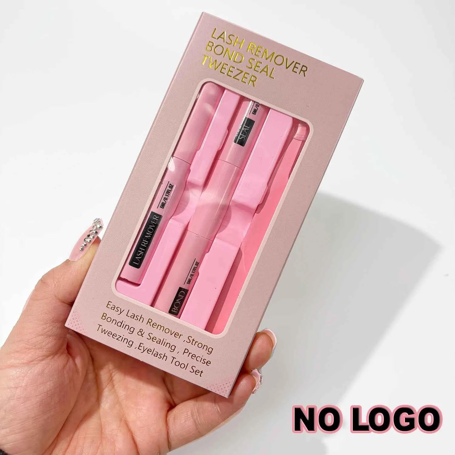 LuxeLash Eyelash Glue Kit - Long-Lasting Bond & Seal + Lash Remover + Precision Tweezers for Flawless Home Application