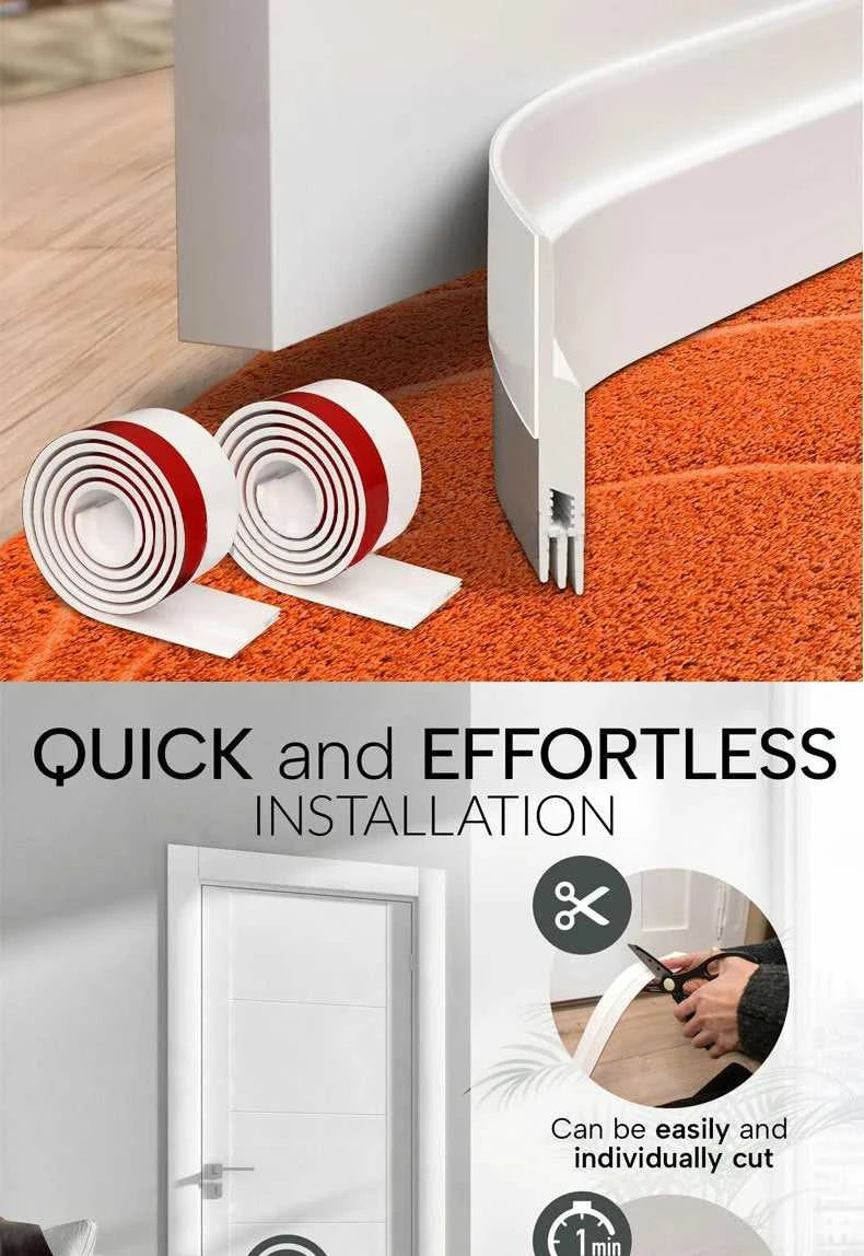 Silicone Door Draft Stopper, Under Door Draft Blocker, Insulator Door Sweep Weather Stripping, Noise Stopper, Strong Adhesive The jack market .AU The jack market .AU Home $ 53 14:193#black