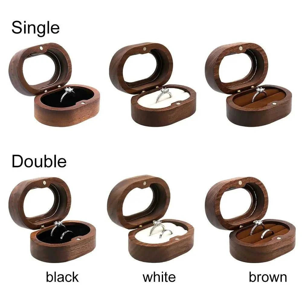 Retro Oval Wooden Jewelry Box Lover Ring Display Box Engagement Wedding Couples Ring Storage Holder Love Gift The jack market .AU The jack market .AU Jewellery & Chains $ 51 14:29#black;5:200004182#Double