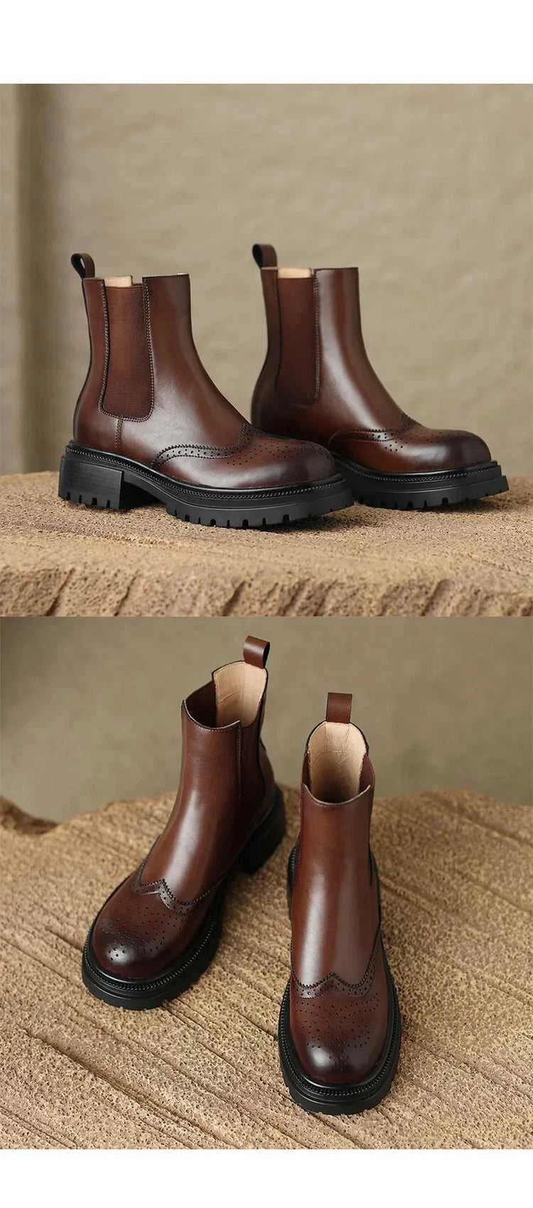 NEW Autumn Boots Women Split Leather Shoes for Women Round Toe Chunky Heel Women Boots Winter Black Chelsea Boots сапоги женские The jack market .AU The jack market .AU Step Up Your Style: Trendy Shoes for Every Occasion! $ 131 14:365458#Brown;200000124:100010481