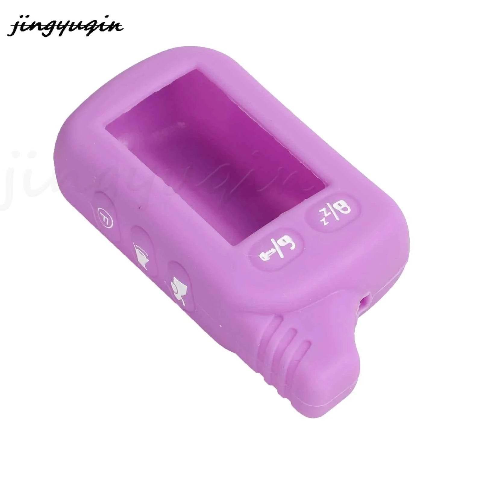 jingyuqin Silicone Key Case For Tomahawk TZ9030 TZ9020 TZ9031 TZ7010 Scher-khan Two Way Car LCD Alarm Remote Keychain Cover