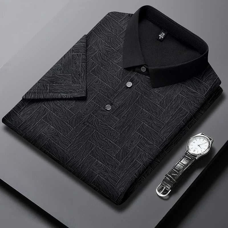2024 Summer New Men's Business Print Short Sleeved POLO Shirt Comfortable and Cool Casual Fashion T-shirt The jack market .AU The jack market .AU Men Fashion $ 30 14:350852;5:4182