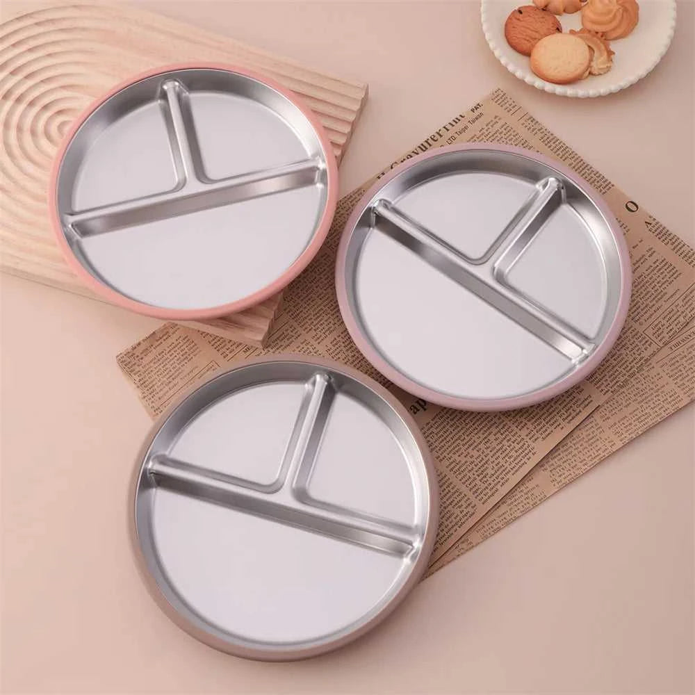 Color Kids 1PCS Stainless Steel Plate Detachable Suction Dishes Baby Feeding Sucker Bowl Food Grade Silicone Food Tray Tableware The jack market .AU The jack market .AU Mum & Kids: Essential Products for Every Family $ 29 14:496#55-sage