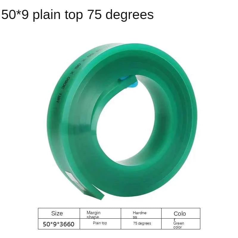 Squeegee Master 50mm Flat Silkscreen Squeegee - Durable Polyurethane Blade for Precision Printing