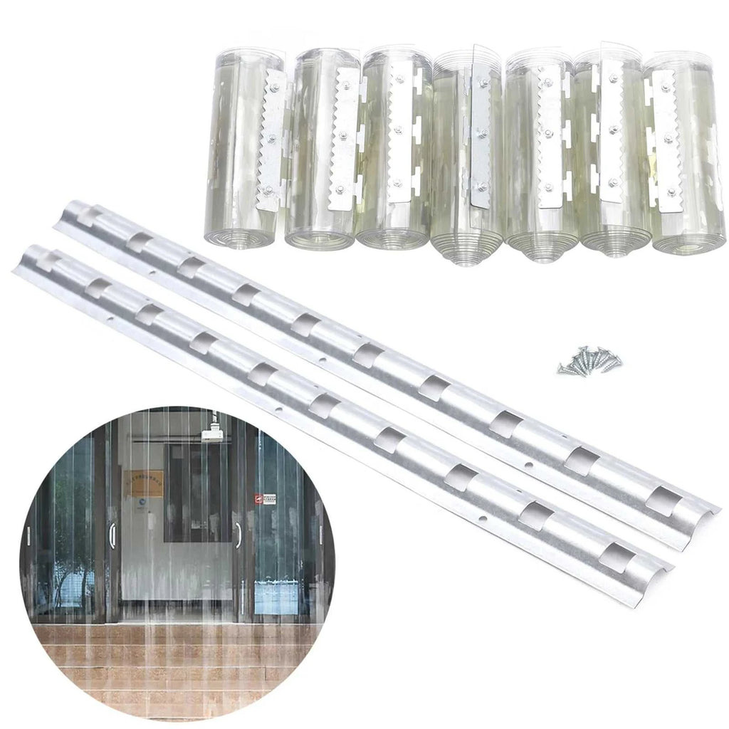 7Pcs PVC Strip Curtains,200x105cm Transparent Soft Door Strips Screen 2mm Thick Windproof Waterproof Antistatic Door Curtain Kit The jack market .AU The jack market .AU Home $ 112 14:618;200007763:201336101