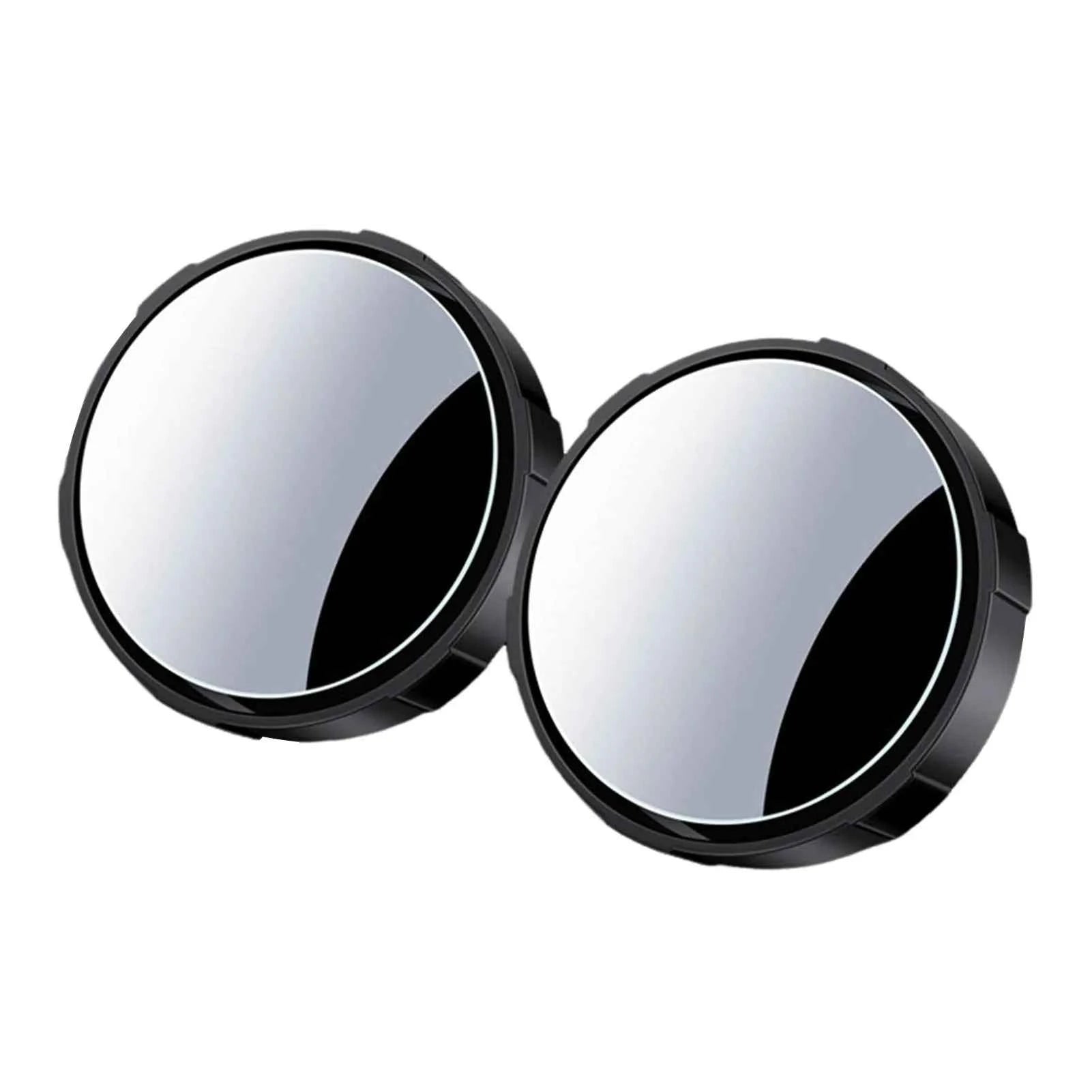 Car Blind Spot Mirror 360 Degree Adjustable Round Convex Rear View Mirror with Suction Cup Wide Angle Clear HD Anti Glare