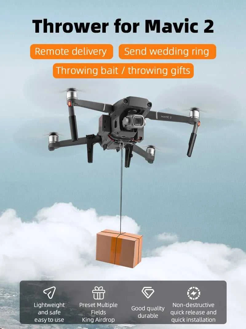 BRDRC AirDrop Dropping System for DJI Mavic 2 Pro/Zoom Drone Ring Gift Deliver Life Rescue Delivery Device Dispenser Thrower The jack market .AU The jack market .AU Drones $ 84 14:200006151#Thrower