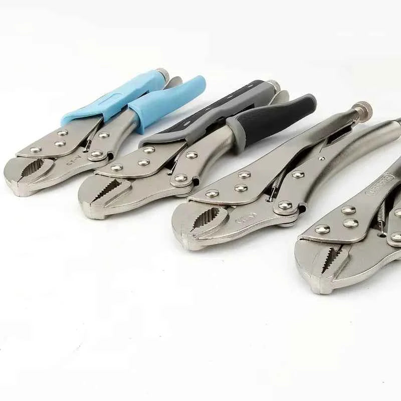 Lock Locking Pliers - Adjustable Carbon Steel Grips for Precision Welding - 5", 7", & 10" Sizes