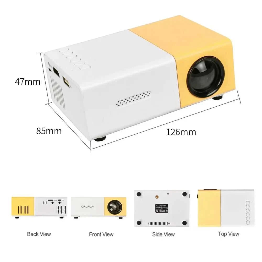 Mini Portable YG300 LED Outdoor Mini HD 1080P Mobile Projector Children's Projector Ultra-clear Mini Portable Projector The jack market .AU The jack market .AU Accessories Electronics $ 80 14:201441170#Yellow US YG300